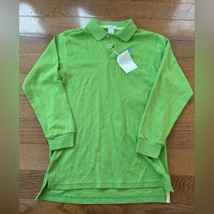 Size 10 The Beaufort Bonnet Company TBBC Long Sleeve Polo NWT Green